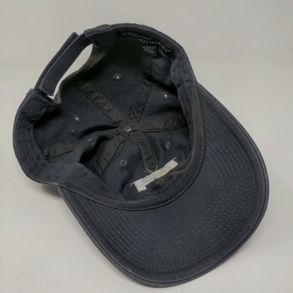 Port Authority Mens Strapback Hat Gray Adjustable Embroidered PH Logo - Picture 8 of 10